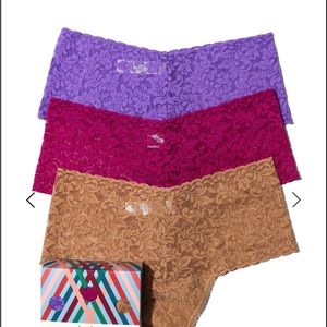 Hanky Panky Holiday 3 Pack Retro Thong Sale o/s